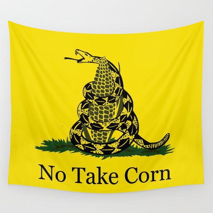 No Take Corn Wall Tapestry