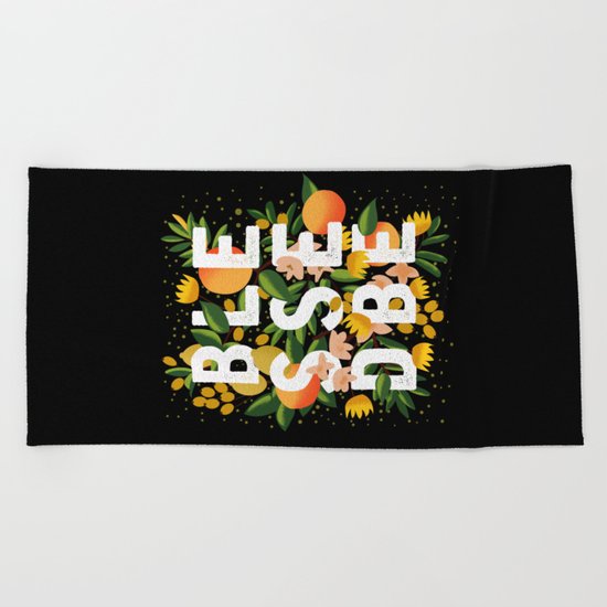 BLESSED BE BLACK Beach Towel