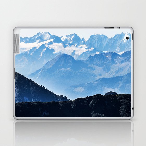Great Mountains Landscape - The Peaks of The Alps #decor #society6 #buyart Laptop & iPad Skin