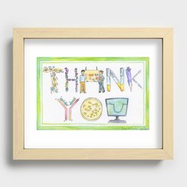 Biology Thank You card Recessed Framed Print