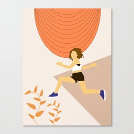 Yoga Minimalist Art Canvas Print