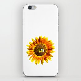Sunflower with an eye iPhone Skin