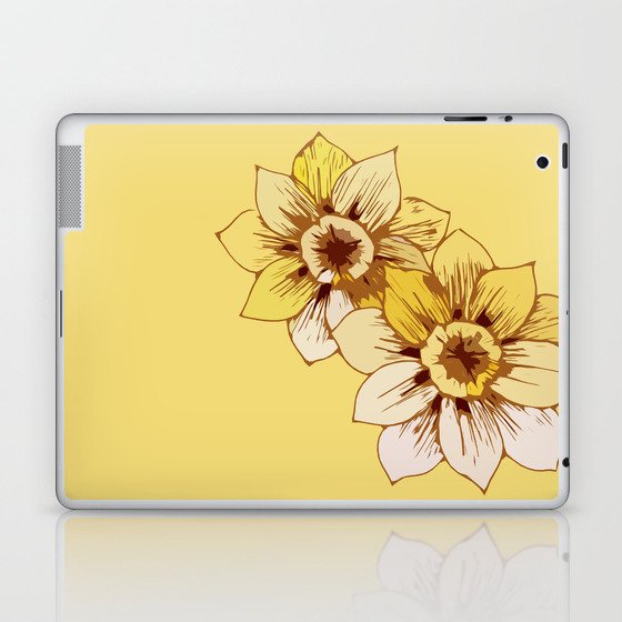 yellow flower laptop ipad