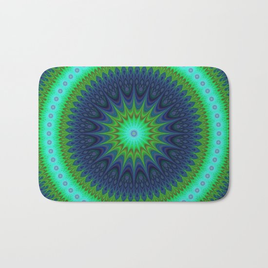 Winter mandala Bath Mat
