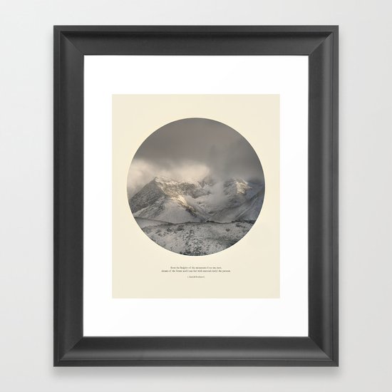 love the mountains... Framed Art Print