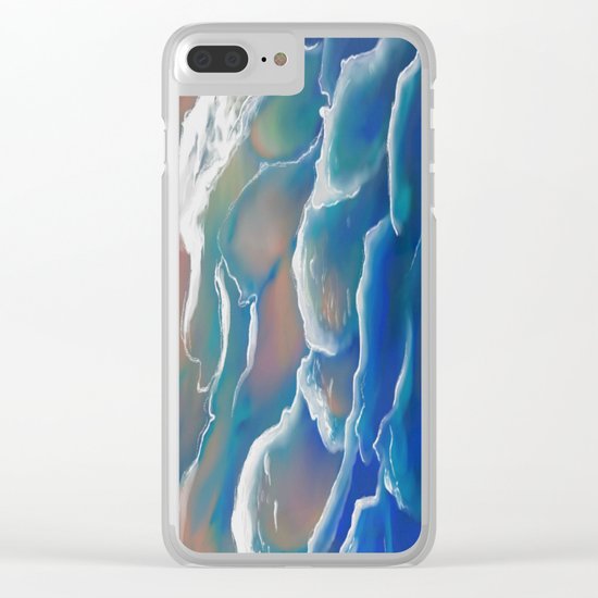 Water Coloring Time for Sea Clear iPhone Case