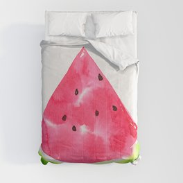 Yummy watermelon - handpainted watercolor artwork  Comforter