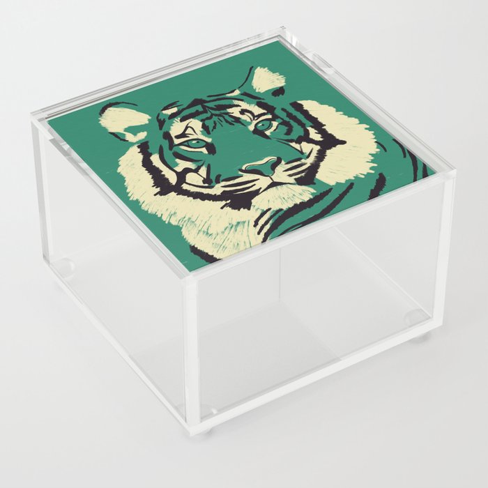 Big Cat Series - Tiger emerald Acrylic Box