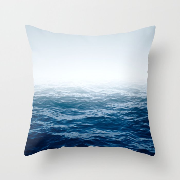 Cranky Ocean Throw Pillow