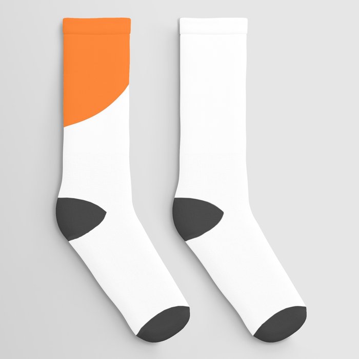 Number 3 (Orange & White) Socks