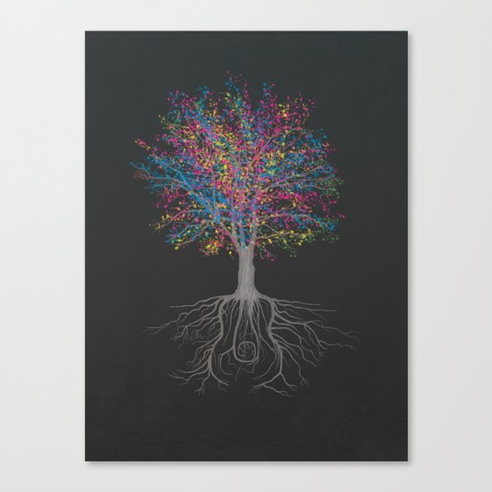 It Grows on Trees - Technicolor Canvas Print