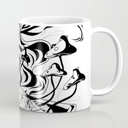 Miasma Coffee Mug | Society, Ink Pen, Drawing, Poison, Fire, Skeletongirl, Mushroom, Lost, Skeleton, Trueself 