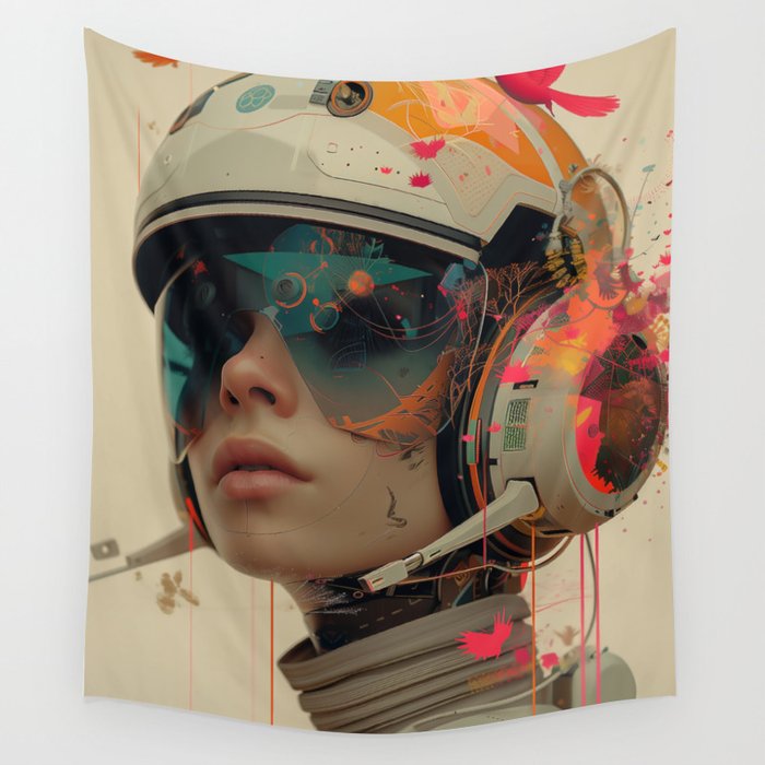 Sci-Fi Girl - Western Wall Tapestry