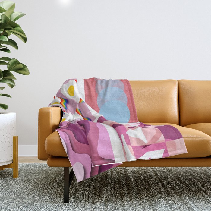 Assemble patchwork composition 7 Throw Blanket
