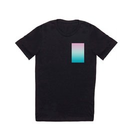 Pastel Ombre Pink Blue Teal Gradient Pattern T Shirt