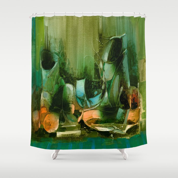 Abstract Oil Painting Still Life Shower Curtain By Vayerart Society6