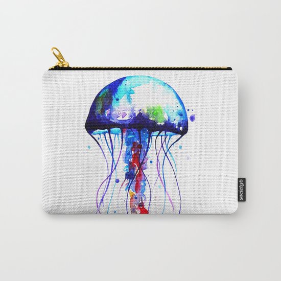 Jellyfish blue Carry-All Pouch