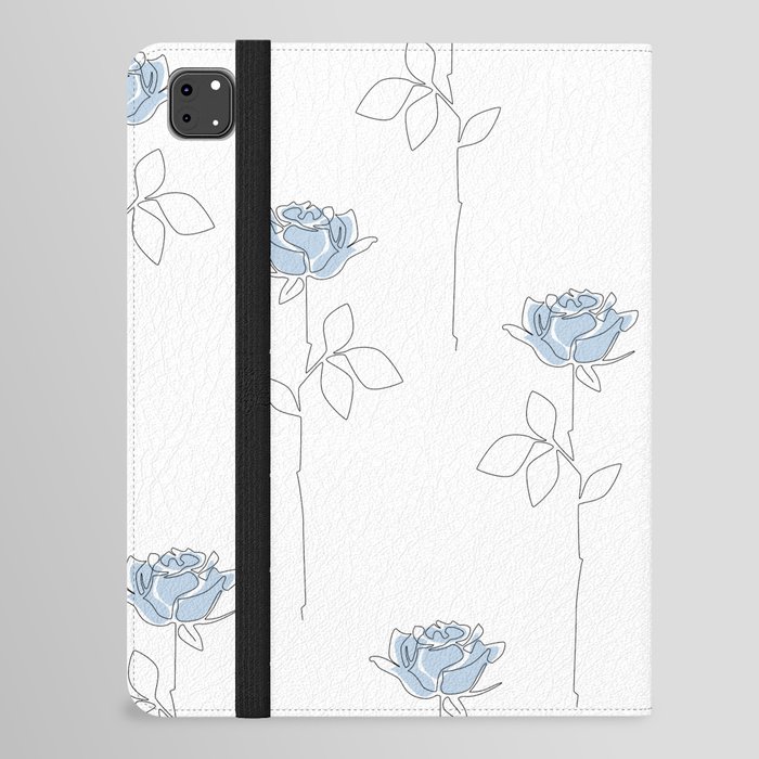 Blue Rose iPad Folio Case