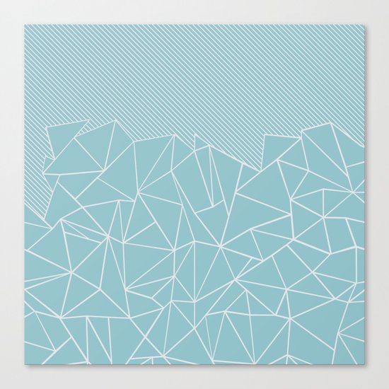 Ab Lines 45 Sea Canvas Print