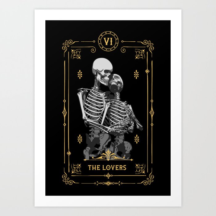 The Lovers VI Tarot Card Kunstdrucke