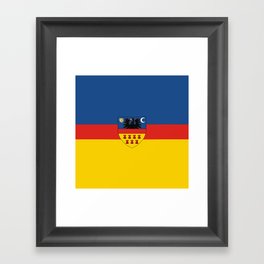 Flag of Transylvania Framed Art Print