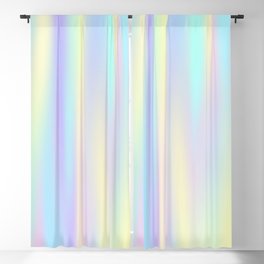 Pastel rainbow abstract Blackout Curtain
