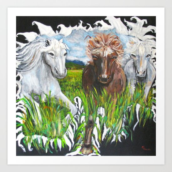 Horses Art Print