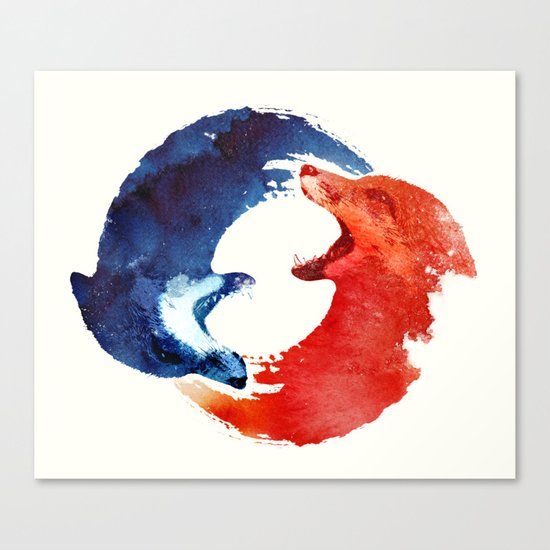 Ying yang Canvas Print