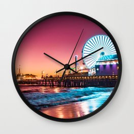 Santa Monica Pier Wall Clock