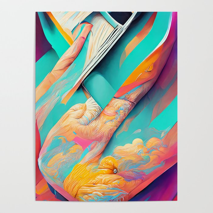 Abstract Gradient Imagination Bestseller I Poster