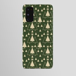 Christmas Pattern Green Geometric Tree Modern Android Case