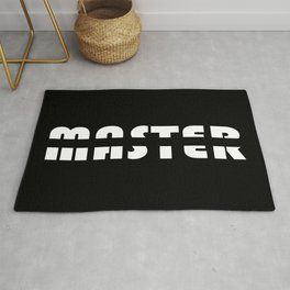 Word Master in white  Area & Throw Rug