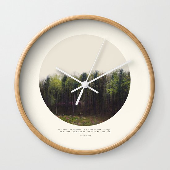 Dark Forest Wall Clock