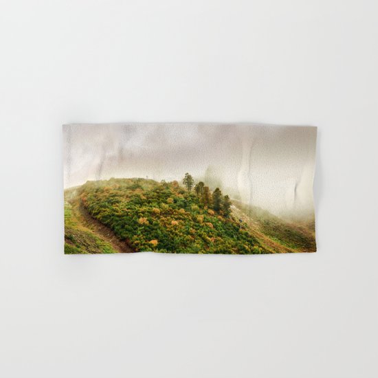 Autumn valley in the cloud Hand & Bath Towel