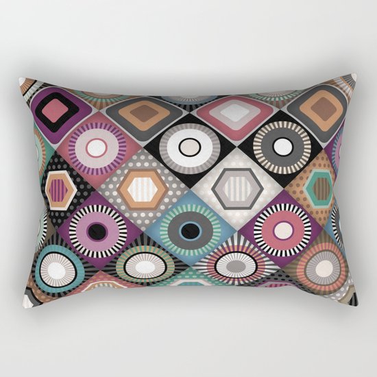 festival dusk diamond Rectangular Pillow