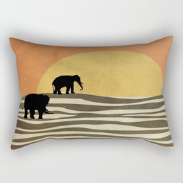 African Sunset Rectangular Pillow