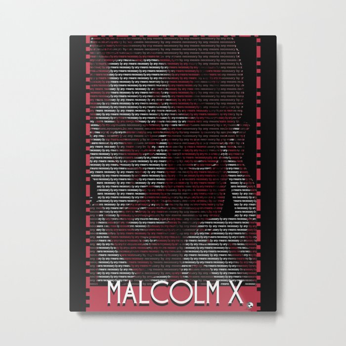 Malcolm x Metal Print