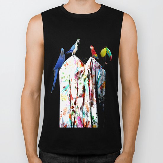 Elisavet's birds Biker Tank