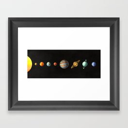 The Solar System  Framed Art Print