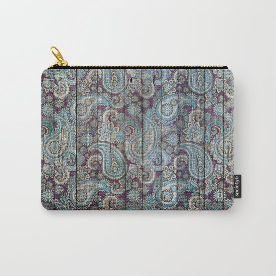 Kashmir on Wood 06 Carry-All Pouch