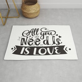All You Need Is Love Area & Throw Rug