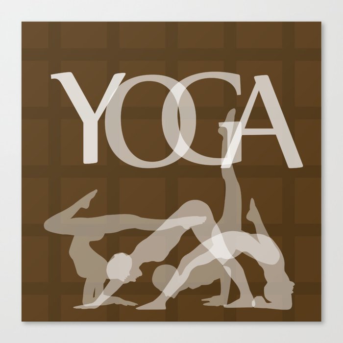 Yoga and meditation Canvas Print
