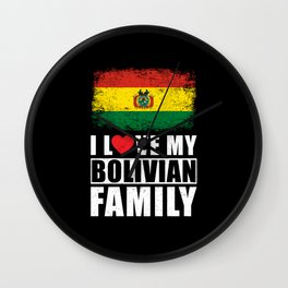 Bolivian Family Wall Clock