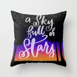 A sky full of stars Throw Pillow
