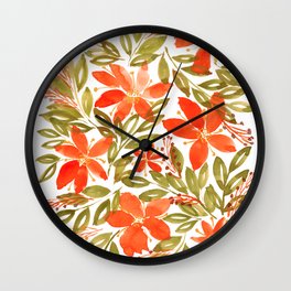 Botanical Painting Wall Clock