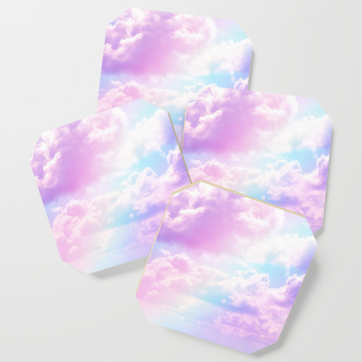 Pastel Rainbow Aesthetic Coaster By The Thiiird Society6