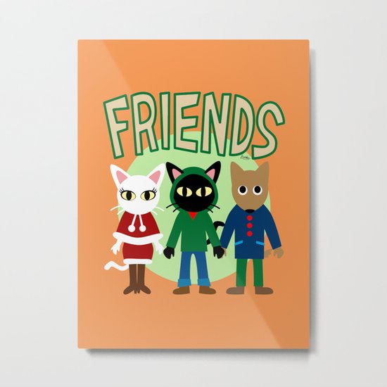 Whim's Friends Metal Print