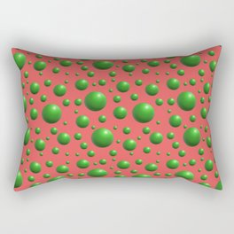 red green babble Rectangular Pillow