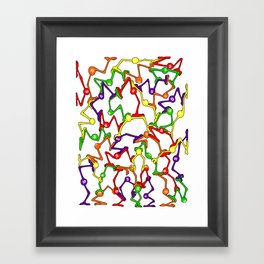 Skittles Creatures Framed Art Print