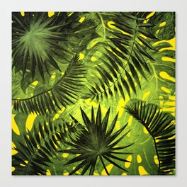 Tropical Leaves Aloha Jungle Garden Canvas Print